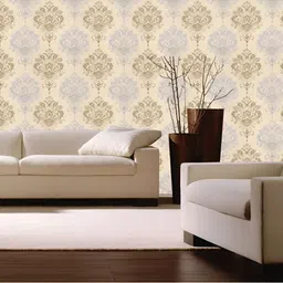 Asian royal Cream & Grey Floral Self Adhesive Heat Resistant Waterproof Wall Sticker-picture-8