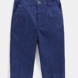 mothercare Flat-Front Trousers with Button Closure image 1