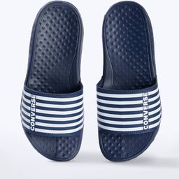 converse Striped Brand Print Slides image 1