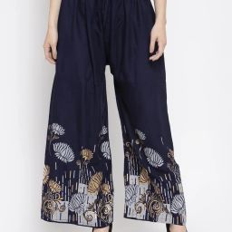 clora creation Floral Print Palazzos with Drawstring image 1