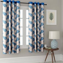 cortina eyelet curtain Set of 2 Decorative Window Curtains image 1