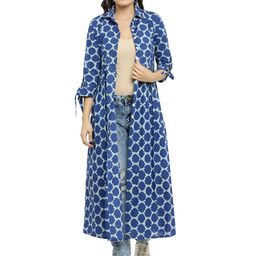 indibelle Printed Open-Front Long Shrug image 1