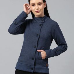 campus sutra Button-Down Jacket with Insert Pockets image 1