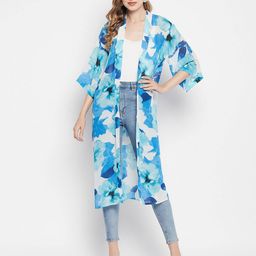 color cocktail Abstract Print Long Shrug image 1