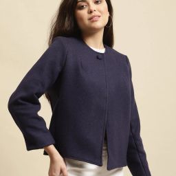 even Front-Open Wool Jacket image 1