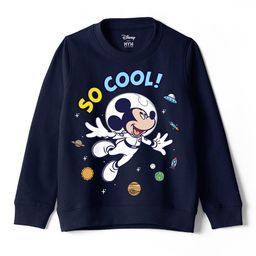 wear your mind Mickey Mouse Print Sweatshirt image 1