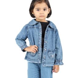 budding bees Button-Down Jacket with Patch Pockets image 1