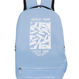 united colors of benetton Men Typographic Print Backpack with Adjustable Strap image 1