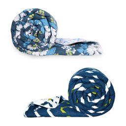 divine casa Set of 2 120 GSM Printed Reversible Single Comforters image 1