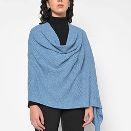 american eye Knitted Open-Front Poncho Shrug image 1
