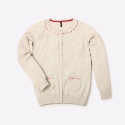 rio girls Button-Down Cardigan with Patch Pockets image 1