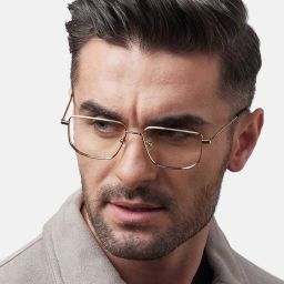 shisen fox Unisex UV-Protected Rectangular-Shaped Full-Rim Frame image 1