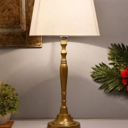 homesake Brushed Lamp with Shade image 1