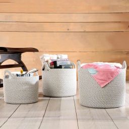 pano Set of 3 Multipurpose Baskets with Handles image 1