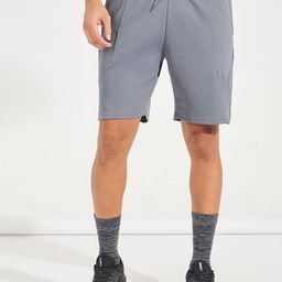 styli Flat-Front Knit Shorts with Drawstring image 1
