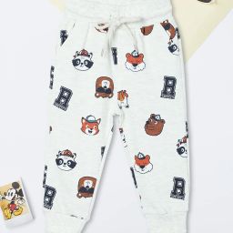 max Boy Cartoon Print Jogger with Drawstring Waist image 1
