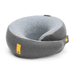 mokobara Texture Pattern Travel Pillow with Button Closure image 1