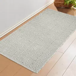 saral home Geometric Print Multi Purpose Floor Rugs  2.2' X 4.7' image 1