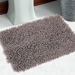 saral home Rectangular Shaggy Bath Mat 1.3' X 2' image 1