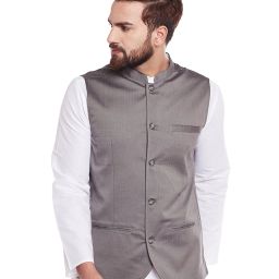 even Nehru Jacket with Insert Pockets image 1