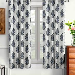 cortina eyelet curtain Set of 2 Printed Window Curtains image 1