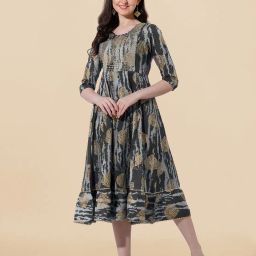 mirchi fashion Embroidered Anarkali Kurta image 1