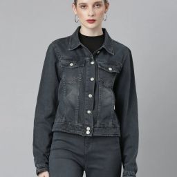 showoff Women Blouson Jacket with Button-Closure image 1
