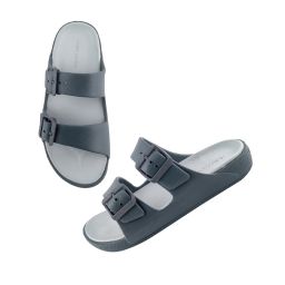 red tape Open-Toe Slip-On Flat Slides image 1