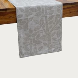design gaatha home living Rectangular Leaf Print Table Runner image 1