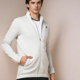 asics Zip-Front Bomber Jacket with Slip Pockets image 1