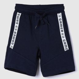 max Typographic Print Regular Fit Shorts with Insert Pockets image 1