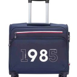 tommy hilfiger Typographic Print Trolley Bag with TSA Lock image 1