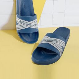 red tape Men Logo Print Slip-On Slides image 1