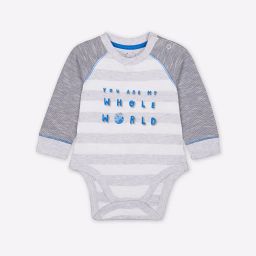 mothercare Typography Print Bodysuit with 3D Dino Spikes image 1