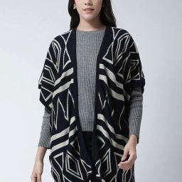 club york Geometric Print Front-Open Shrug image 1