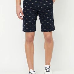cantabil Graphic Print Bermudas with Insert Pockets image 1
