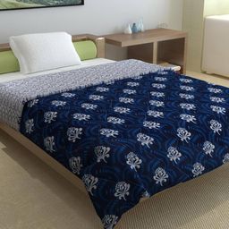 divine casa Printed Quilted Reversible Single Comforter image 1