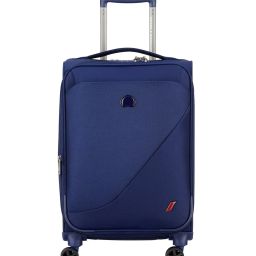 delsey paris New Destination Poleyster Softcase Checked Trolley Luggage with Spinner Wheels & TSA Lock - Medium image 1