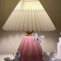 umai Ceramic Base Table Lamp with Fabric Shade image 1