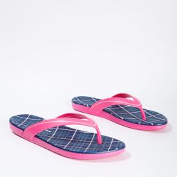 frisbee Textured Thong-Style Flip-Flops image 1