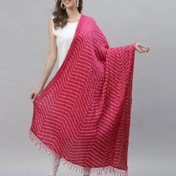 stylum Bandhani Print Dupatta with Tassels image 1
