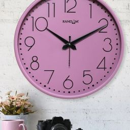 random Embossed Round Wall Clock image 1