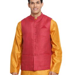 fabindia Nehru Jacket with Welt Pockets image 1