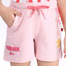3pin Typographic Print Shorts with Drawstrings image 1