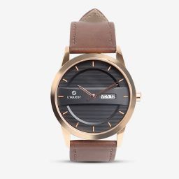 uniquest Rose Dial Analogue Fashion Watch with Day Date Function For Men image 1
