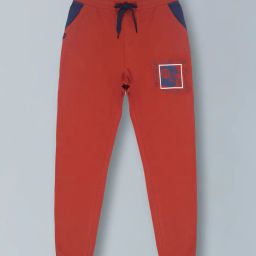 3pin Boys Typographic Print Joggers with Drawstring image 1
