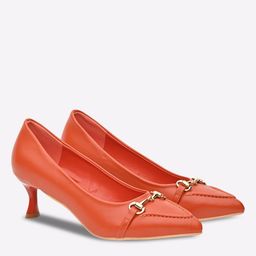 fyre rose Pointed-Toe Pumps with Metal Accent image 1