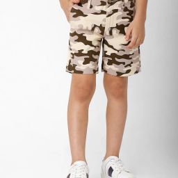 gas Camouflage Print Shorts with Insert Pockets image 1