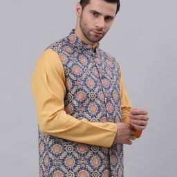 neudis Sleeveless Nehru jacket With Patch Pocket image 2