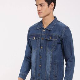 voxati Denim Jacket with Button Closure image 2